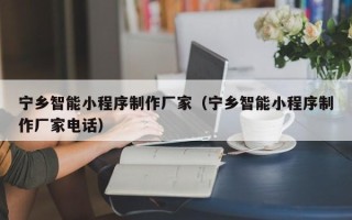 灯塔宁乡智能小程序制作厂家（宁乡智能小程序制作厂家电话）